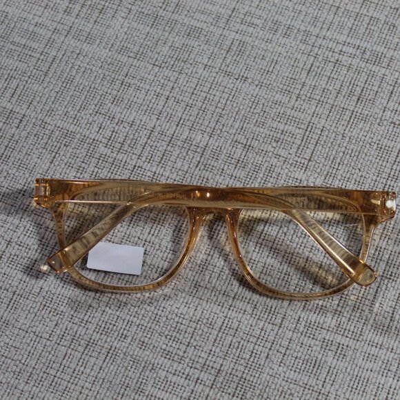 NWT Jones New York Translucent Peach Reading Glasses +2.00 - Picture 2 of 2